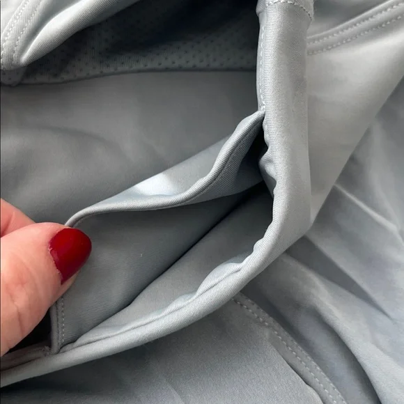 THE GYM PEOPLE High Waisted Running Shorts Quick Dry Mesh Liner Zipper Pockets - Picture 8 of 9